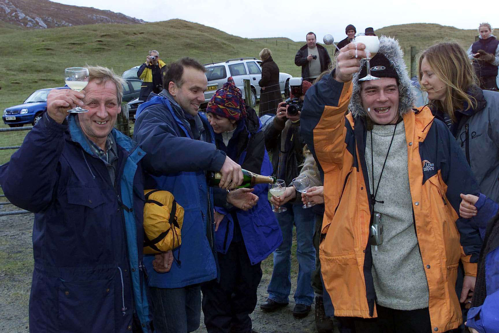 Castaway contestants from left: Patrick Murphy, Roger Stephenson and Colin Corrigan